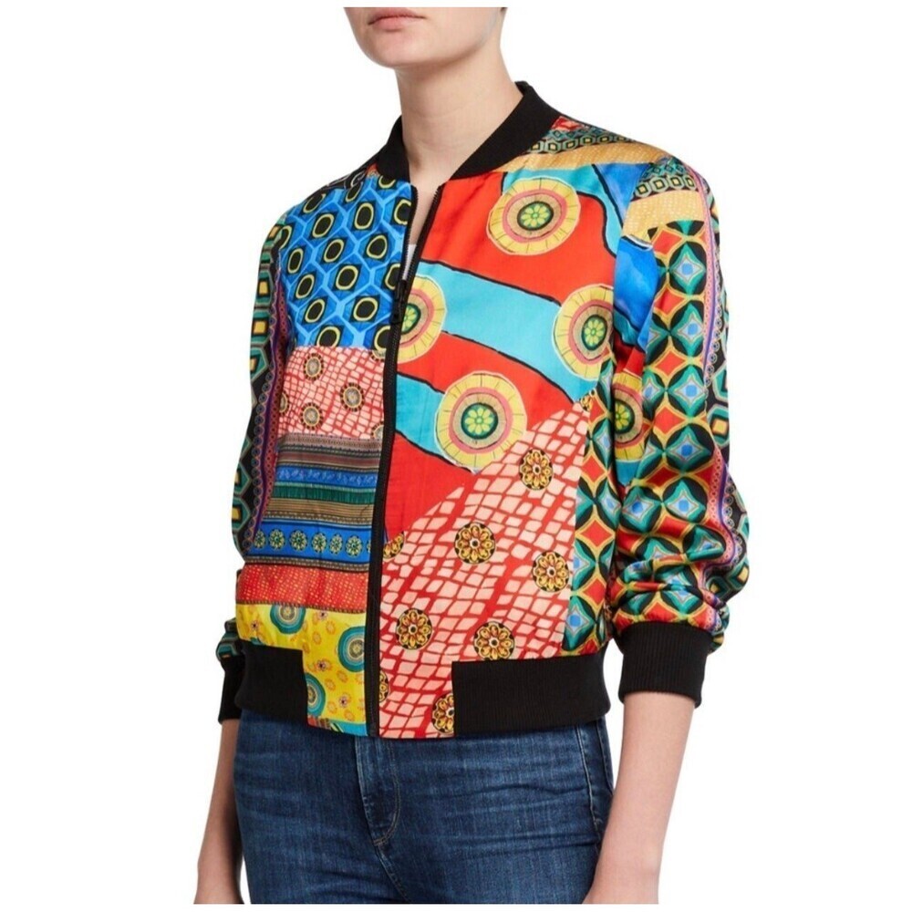 Alice + Olivia Lonnie Reversible Bomber Medium - Picture 3 of 10